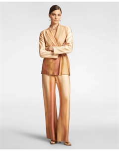 Элегантные женские брюки прямого кроя с принтом и внутренней резинкой на поясе Elena Miró, бежевый Elena miro