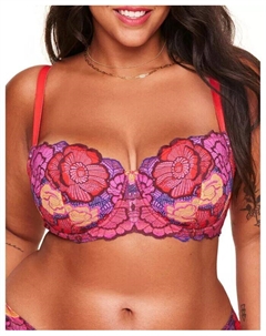 Комплект из бюстгальтера и трусиков Colete больших размеров, розовый Adore me