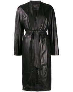 Federica tosi куртка с поясом 42 черный Federica tosi