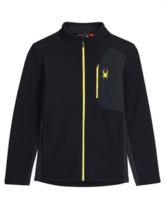 Мужская флисовая кофта Bandit, черный/желтый Spyder