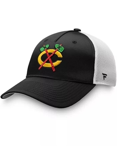 Женская черная бейсболка-кепка Chicago Blackhawks Exclusive Trucker Snapback Fanatics