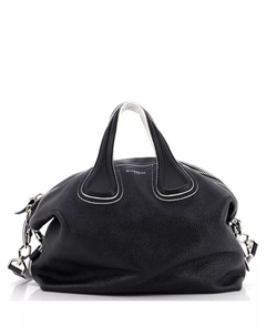 Сумка Nightingale среднего размера из вощеной кожи Pre-Owned, черный Givenchy