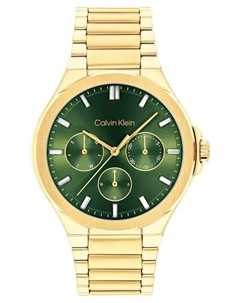 Женские яркие золотистые часы-браслет из нержавеющей стали, 38 мм, золото Calvin klein