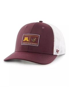 Мужская бордовая регулируемая кепка Minnesota Golden Gophers Bonita Brrr Hitch '47 brand