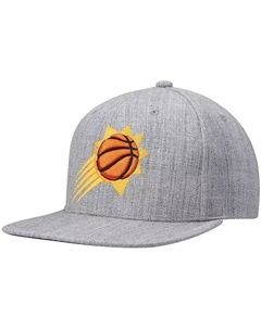 Мужская серая кепка Phoenix Suns 2.0 Snapback с меланжевым рисунком Mitchell and ness