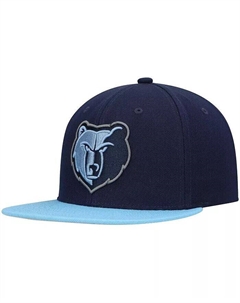 Мужская темно-синяя кепка Memphis Grizzlies Team Two-Tone 2.0 Snapback Mitchell and ness
