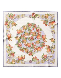 Melograno - Шелковый платок ручной работы для женщин, фиолетовый Elizabetta