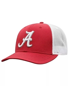 Мужская кепка Snapback Trucker Alabama Crimson Tide цвета «красный» и «белый» Top of the world