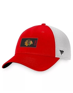 Мужская красная кепка Chicago Blackhawks Authentic Pro Rink Trucker Snapback Fanatics