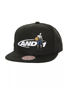 Мужская черная кепка Snapback x And 1 30 лет, черный Mitchell and ness