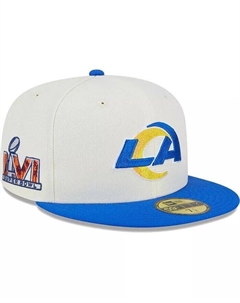 Мужская кремовая приталенная шляпа Los Angeles Rams Retro 59FIFTY New era