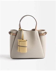 Сумка-трансформер в стиле тоут со съемным кошельком для монет и застежкой-молнией, однотонная, цвет Crudo Parfois