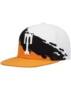 Мужская кепка Tennessee Orange, White Tennessee Volunteers Paintbrush Snapback Mitchell and ness