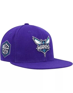 Мужская фиолетовая кепка Charlotte Hornets Side Core 2.0 Snapback Mitchell and ness