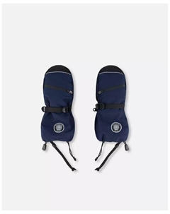 Детские унисекс технические варежки темно-синие - для малышей|ребенка, синий Deux par deux