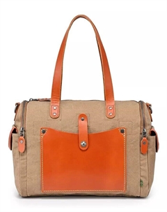 Сумка-портфель Super Horse Canvas, коричневый Tsd brand