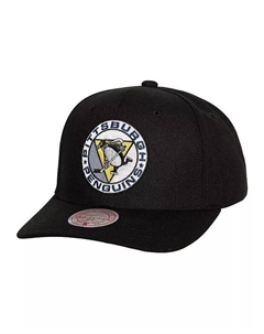 Мужская черная регулируемая кепка Pittsburgh Penguins Team Ground Pro, черный Mitchell and ness