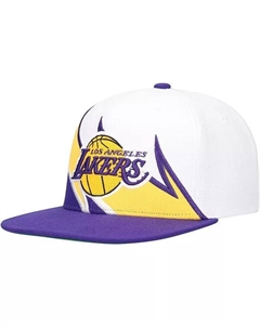 Мужская кепка Mitchell Ness / Los Angeles Lakers Waverunner Snapback, белый Mitchell and ness