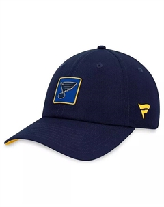 Мужская темно-синяя шапка St. Louis Blues Authentic Pro Rink Adjustable Hat Fanatics