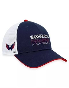 Мужская темно-синяя кепка Washington Capitals Authentic Pro Rink Trucker Adjustable Hat Fanatics