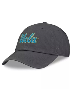 Мужская кепка Heather Charcoal UCLA Bruins Team Logo Washed Adjustable Hat Top of the world