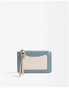 Маленькая женская визитница с застежкой-молнией и внешним отделением, синий Parfois