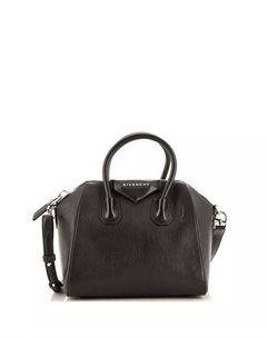 Мини-сумка Antigona из кожи Pre-Owned, черный Givenchy