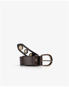 Женский кожаный ремень с солнечной деталью, темно-коричневый Scalpers