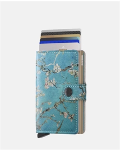 Визитница из кожи с художественным принтом и защитой RFID, мультиколор Secrid