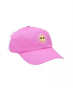 Бейсбольная кепка Sunshine Bow для девочек в цвете маджента Bits & bows