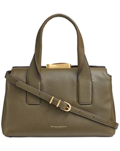 Сумка-портфель Donna Karan Amagansett из мягкой кожи с рельефной магнитной застежкой, коричневый/бежевый Donna karan new york