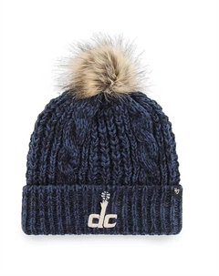 Женская темно-синяя вязаная шапка Washington Wizards Meeko с манжетами и помпоном '47 brand