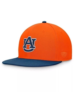 Мужская оранжево-синяя шапка Auburn Tigers Rally двухцветная Top of the world