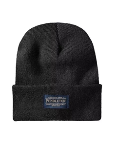 Мужская однотонная шапка-бини, черный Pendleton