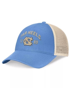Мужская шляпа Carolina Blue North Tar Heels Heritage Waylon Trucker Adjustable Top of the world