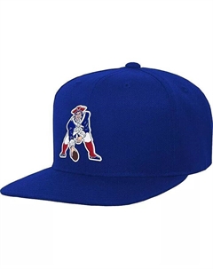 Кепка-кнопка для больших мальчиков и девочек Royal New England Patriots Gridiron Classics Ground Mitchell and ness