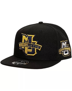 Мужская приталенная шляпа Black Marquette Golden Eagles Lifestyle, черный Mitchell and ness