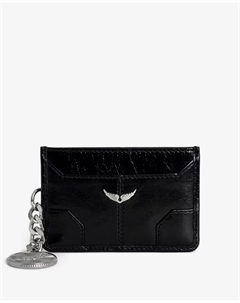 Женская визитница Sunny Pass из черной кожи, черный Zadig&voltaire