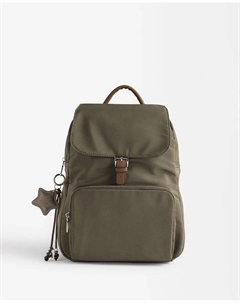 Женский рюкзак с клапаном и несколькими отделениями на магнитной застежке и подвеской в виде звезды, цвет Kaki Parfois