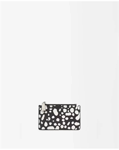 Маленькая женская визитница с застежкой-молнией и анималистичным принтом, черный Parfois