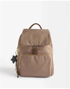 Женский рюкзак с клапаном и несколькими отделениями на магнитной застежке и подвеской в виде звезды, розовый Parfois