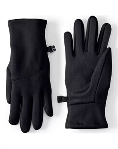 Женские повседневные эластичные перчатки, черный Lands' end