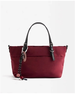 Сумка-трансформер в стиле тоут с застежкой-молнией и подвесным кольцом для ключей, красный Parfois