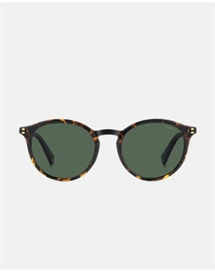 Солнцезащитные очки унисекс из полиамида овальной формы с поляризованными линзами, коричневый Polaroid