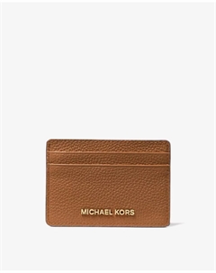 Визитница из зернистой кожи, коричневый Michael michael kors