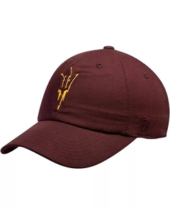 Мужская темно-бордовая шапка Arizona State Sun Devils Trident Logo Staple Adjustable Hat Top of the world