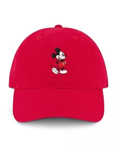 Регулируемая шляпа для папы из хлопка с вышитым Микки Маусом и изогнутыми полями Disney classics