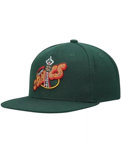 Мужская зеленая кепка Seattle Super Sonics Hardwood Classics Team Ground 2.0 Snapback Mitchell and ness