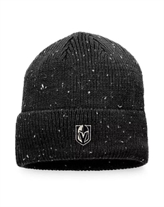 Мужская черная вязаная шапка Vegas Golden Knights Authentic Pro Rink Pinnacle Cuffed Knit Fanatics