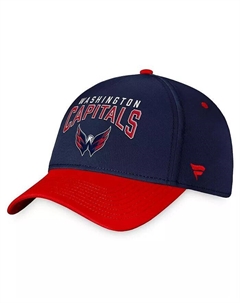 Мужская темно-синяя, красная кепка Washington Capitals Fundamental 2-Tone Flex Fanatics